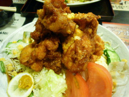 冷やし唐揚げら〜めん