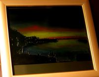 初作品　風景写真彫刻アート