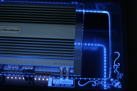 美しい光に感動(T_T) アクリル・ブラスト彫刻&LED!