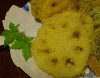 串揚げならぬ・・ちゅまようじ揚げ♪