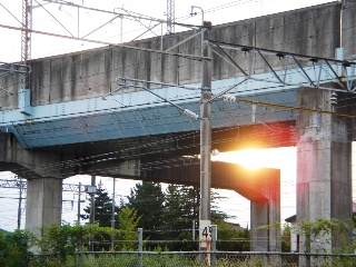 夕日