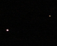 UFOではなく、金星と木星！