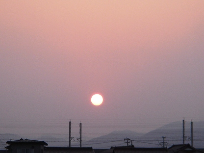 夕日