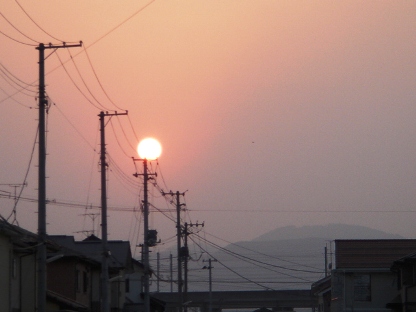 夕日