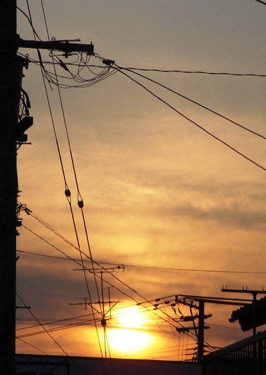 夕日