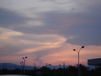 夕暮れ