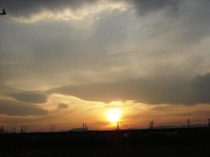 夕日