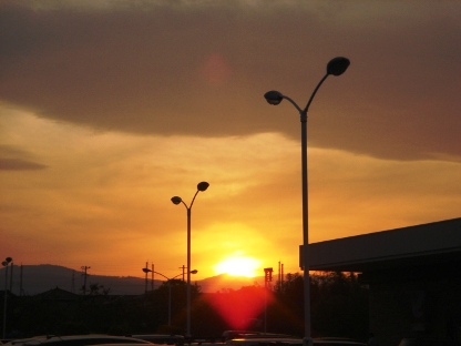 夕日