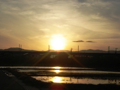 夕日