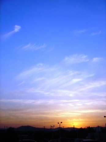 夕焼けの空