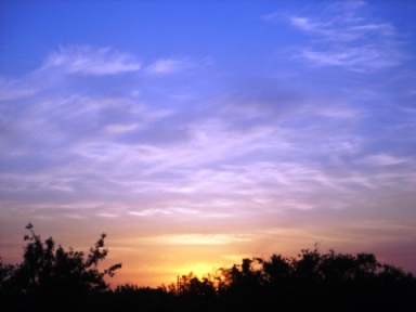 夕焼けの空