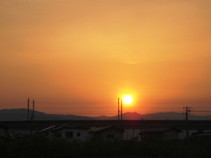 夕日