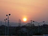 夕日