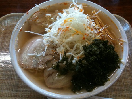 夕日ネギラーメン