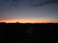 三川の夕焼け
