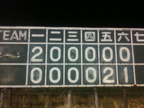 ナイター野球…2