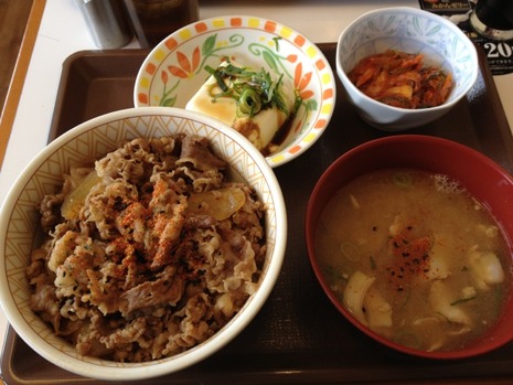 ネギキムチ牛丼…2