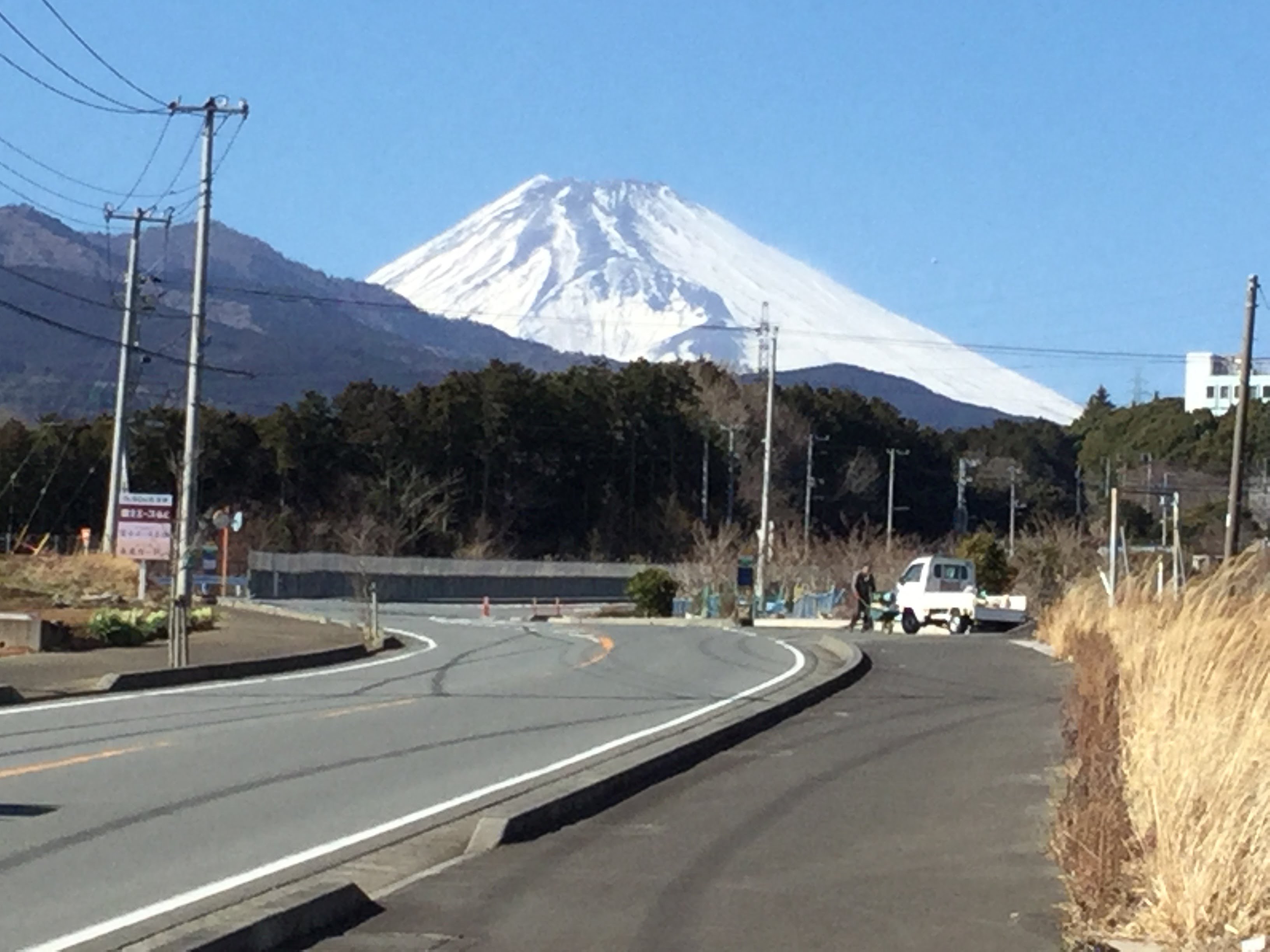 長泉からの雪の富士山