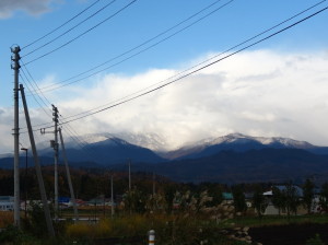 【葉山に雪です】