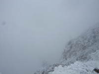 確かめに、鳥海山の初冠雪