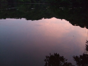下池の夕景