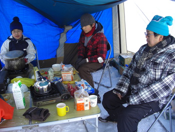 ボーイ隊雪中キャンプ