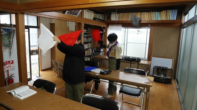 手旗訓練