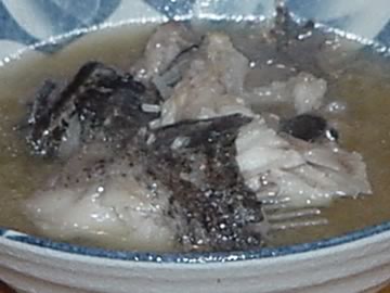 オコゼのアラ汁
