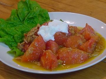 トマトとツナのカレー炒め