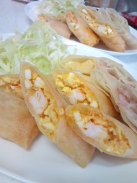 ☆えびたま春巻き☆