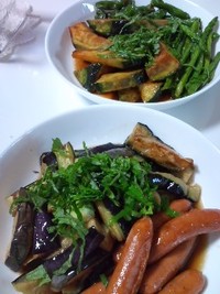 夏野菜の揚げびたし