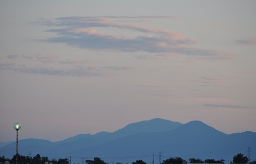 夕方・・・