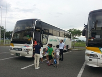 学校に向けて出発