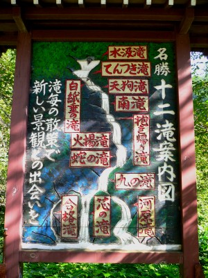 イメージ 十二滝案内板