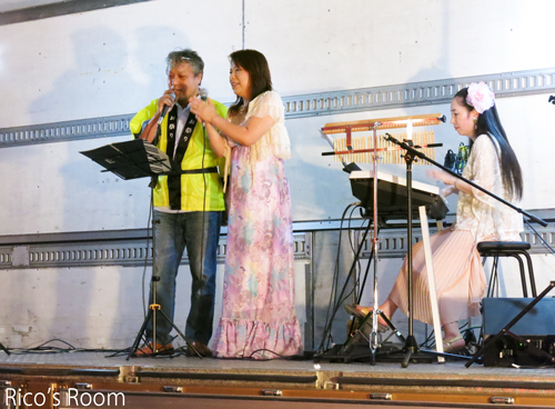 R『グローバルマシーン ビアガーデン2014』（庄内町）にYOSHIKO&RICO出演しました♪