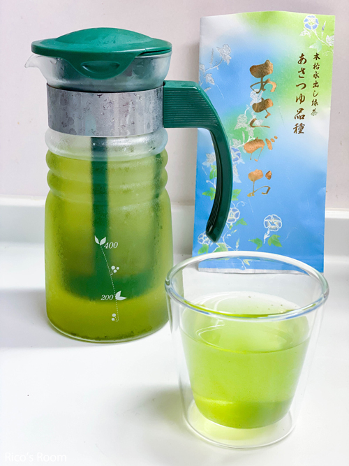 R 『とらや』の水羊羹詰合せ&本格水出し緑茶(あさつゆ品種)『あさがお』 R 『とらや』の水羊羹詰合せ&本格水出し緑茶(あさつゆ品種)『あさがお』
