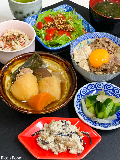 R 2024年遅い梅雨入り!おうちごはん『肉じゃが&すき焼き定食』 R 2024年遅い梅雨入り!おうちごはん『肉じゃが&すき焼き定食』
