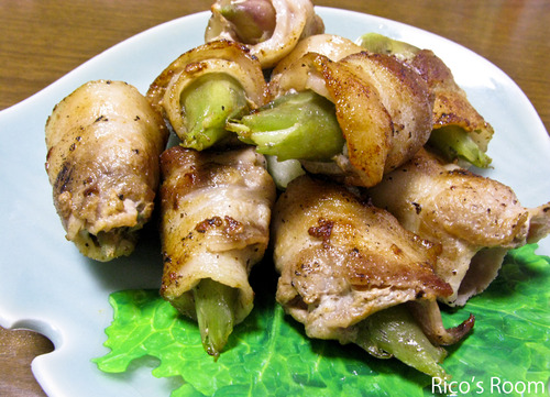 ミョウガの豚肉巻き!めんつゆだれで、旨さ倍増の巻♪