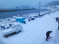 大雪の飛島