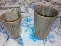 ペアの木のコップ作成