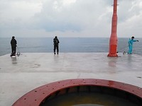 南防波堤の釣り二日目