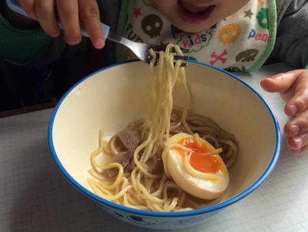 お孫くんとラーメン♪ お孫くんとラーメン♪