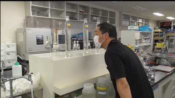 酒田市新井田川の水質検査（7/8）を行いました。（動画あり）【山形県環境科学研究センター】