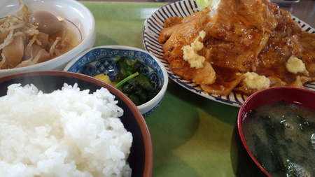 生姜焼き定食♪