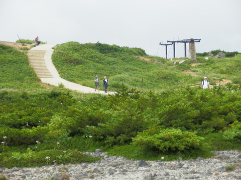 熊野岳(刈田岳・お釜・馬の背経由)