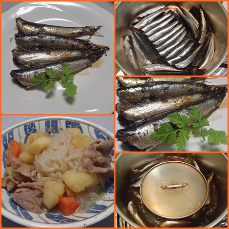 いわしの佃煮・肉じゃが