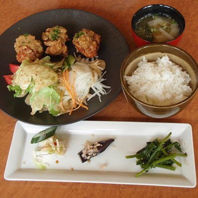 唐揚げのおろしポン酢定食・キッチンさとう