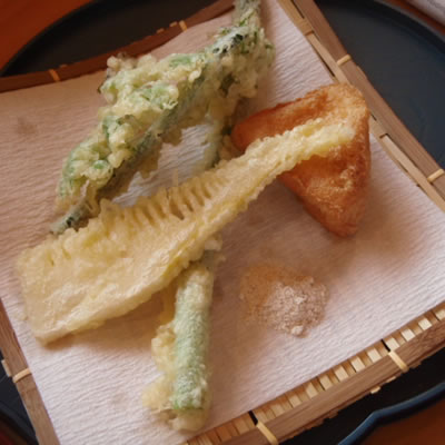 山菜天ぷら・庄内旬味「悦波」