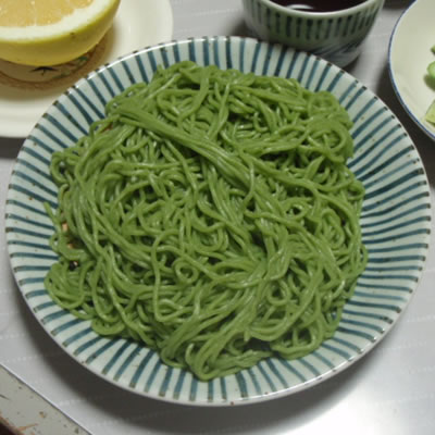 わかめ練りこみタイプ・ざるラーメン・梅田屋