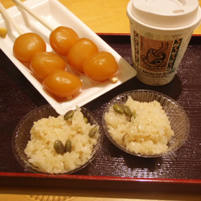 だだっ子ソフト・ががちゃおこわ・だだちゃ豆・酒田駅前店清川屋